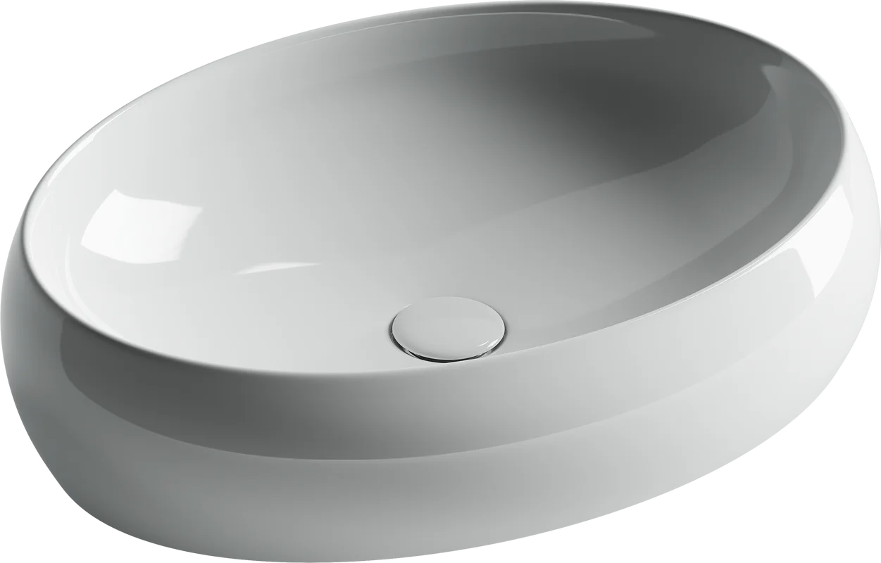 Раковина Ceramicanova Element CN5033 накладная, 56x39 см, белая