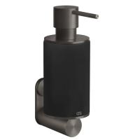 Дозатор для жидкого мыла Gessi Gessi316 54714#707 настенный, черный, шлифованное Black Metal PVD