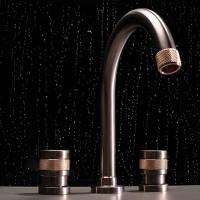 Nicolazzi Nicolazzi Khady Смеситель для раковины на 3 отв., цвет: Black Nichel/Rose Gold