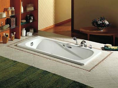 стальная ванна roca princess 2204.e.000.0 150x75 см, с антискользящим покрытием