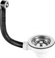 Слив-перелив для кухонной мойки McAlpine OF2-113S 45 мм, хром, без гидрозатвора