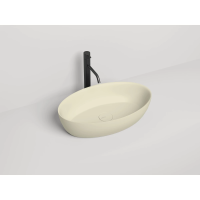 Раковина-чаша Salini S-Stone Alda 01 110621MF1013 58x35 см, накладная, жемчужно-белый матовый