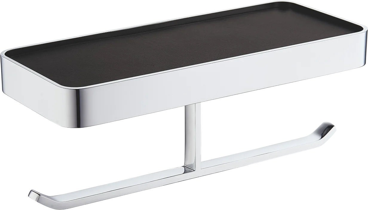 Держатель туалетной бумаги Wonzon & Woghand Lotte WW-8356A хром, с полкой