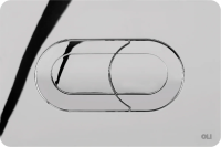 Кнопка смыва для инсталляции OLI Salina Salina 640084 для унитаза, пластик, цвет хром