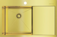 Мойка кухонная Omoikiri Akisame 78-LG-L светлое золото