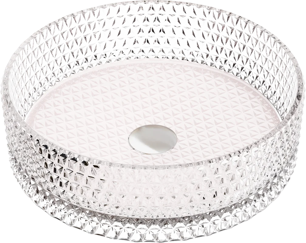 Раковина Ceramicanova Cristal CN6061 накладная, Ø36 см, розовая