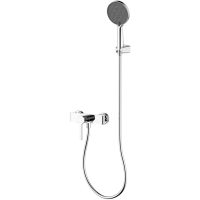 Смеситель для душа AQUAme Asti AQM6413CR с душевым гарнитуром, хром
