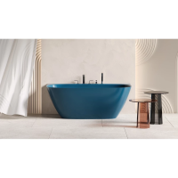 Ванна из литьевого мрамора Salini S-Sense Sofia Wall 102513GF 180x85 см, покраска по RAL глянец полностью