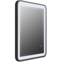 Зеркало Iddis Cloud 60 с подсветкой черный матовый