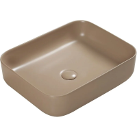 Раковина SantiLine SL-1051KH, накладная, 50x41 см, светло-коричневая матовая