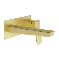 Смеситель для раковины Aqueduto Claro CLA0450 С ВНУТРЕННЕЙ ЧАСТЬЮ, шлифованное золото