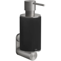 Дозатор для жидкого мыла Gessi Gessi316 54714#239 настенный, черный, STEEL BRUSHED
