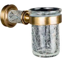 Стакан для зубных щеток Boheme Murano Cristal 10904-CRST-BR Бронза