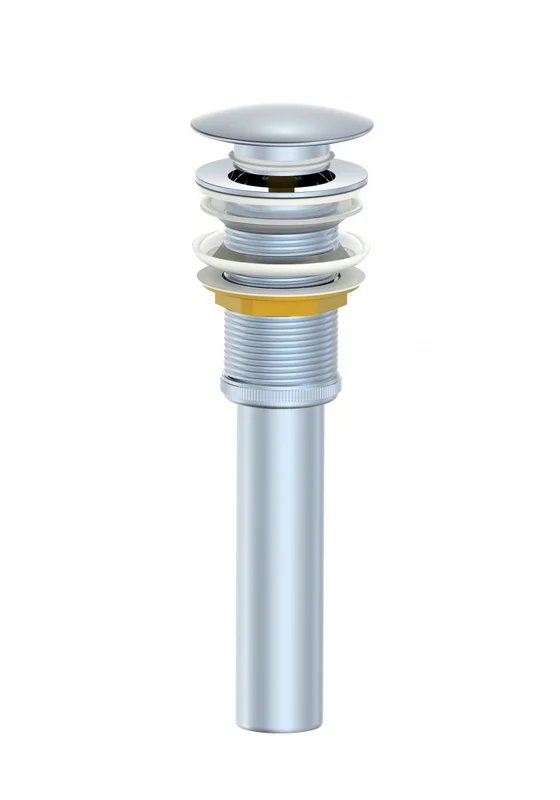 Донный клапан Wonzon & Woghand WW-88SS04-CR для раковины, без перелива, хром