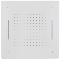 Потолочный душ Boheme 428-MW 600 мм, 2 режима, белый матовый