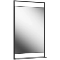 Зеркало Kerama Marazzi Plaza Next 60 PL.N.mi.P.60\BLK с подсветкой Черное матовое с сенсорным выключателем