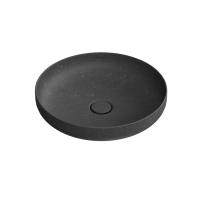 Раковина накладная 46см Kerama Marazzi SAFI KMSFWb46MBlSt0, цвет: черный камень