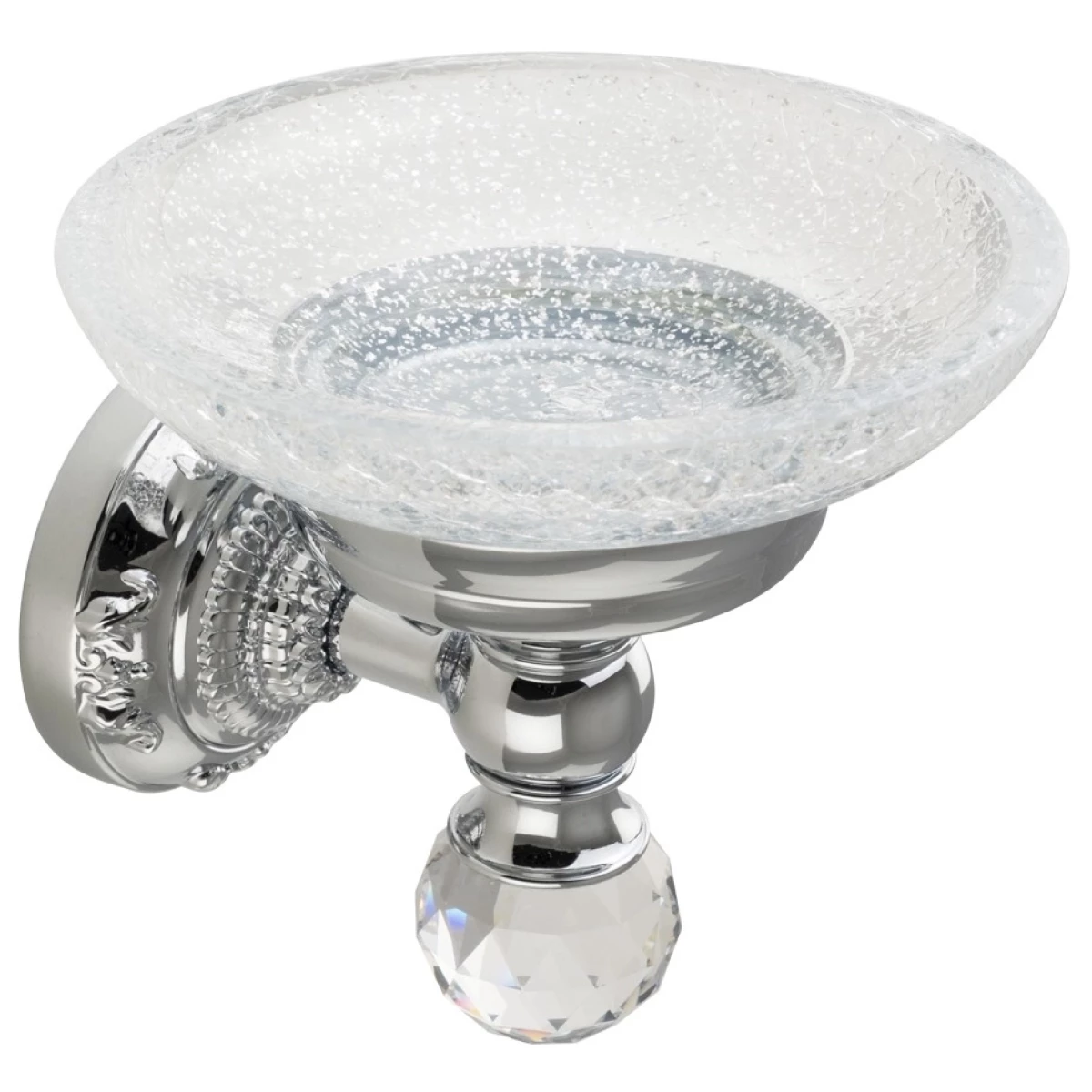 Мыльница Migliore Cristalia 16790 цвет хром с кристаллом Swarovski