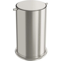 Мусорное ведро Boheme 10916-NB с вращающейся крышкой, никель матовый