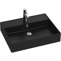 Раковина Jacob Delafon Vivienne EXBH112-NGM подвесная/накладная, 60x46.6 см, цвет черный матовый