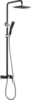 Душевая система Boheme Venturo 378-B Черный Хром