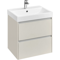 Тумба под раковину Roca Ona ZRU9307861 58,5 см, подвесная, слоновая кость матовый