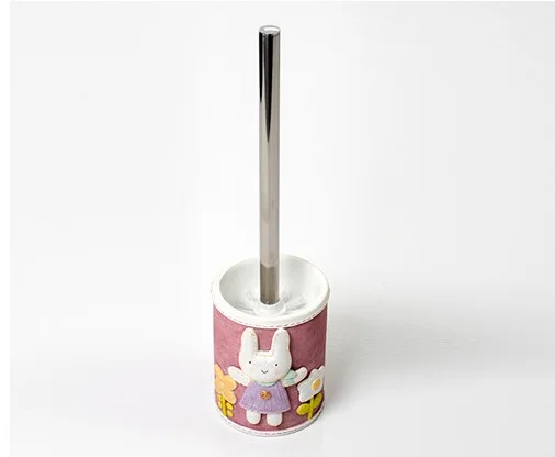 Ёршик для унитаза WasserKRAFT Ammer K-6427 розовый матовый