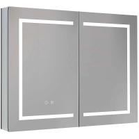 Зеркальный шкаф Aquatek 90 AQ7904-MLC с подсветкой Хром
