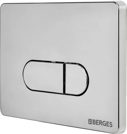 кнопка смыва berges novum d3 040033 для инсталляции, абс-пластик, хром