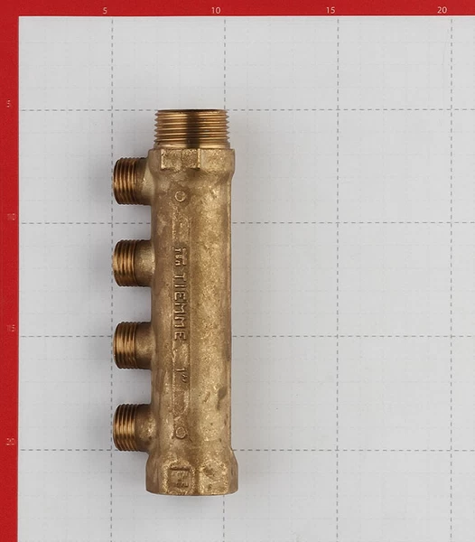 коллектор tiemme 1 вр(г) х 4 выхода 1/2 нр(ш) х 1 нр(ш) (1910005)