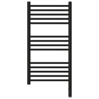 Полотенцесушитель электрический 800x400 черный матовый МЭМ правый, перемычка прямая Сунержа Богема 3,0 31-5805-8040