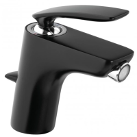 Смеситель Kludi Balance 522168775 для биде, с донным клапаном, хром/черный матовый