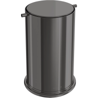 Мусорное ведро Boheme 10916-SGM с вращающейся крышкой, графит глянец