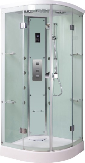 Душевая кабина WeltWasser WW1000 Waise 90x90 профиль Хром стекло прозрачное
