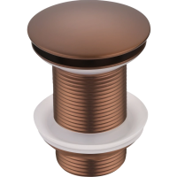 Донный клапан Boheme 612-CB для раковины, без перелива, клик клак, медь матовая