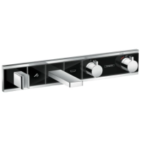 Термостат для 2 потребителей Hansgrohe RainSelect 15359600, черный/ хром