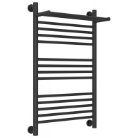 Полотенцесушитель водяной 800x500 темный титан муар Сунержа Богема с полкой+ 15-0223-8050