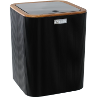 Мусорное ведро Fixsen Black Wood FX-401-6 5л, черный/коричневый