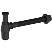 Сифон для раковины Wonzon & Woghand WW-88SS102-MB 1 1/4"-32, черный матовый