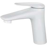 Смеситель для раковины Wonzon & Woghand Elbe WW-A41222-MW белый матовый