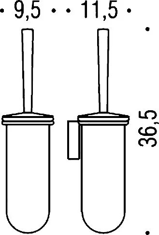 Ёршик для унитаза Colombo Design Luna В0107.000