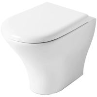 Унитаз приставной Kerasan Aquatech 371801 безободковый, без сиденья, цвет белый