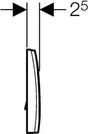 кнопка смыва geberit delta 11 115.120.46.1 хром матовый