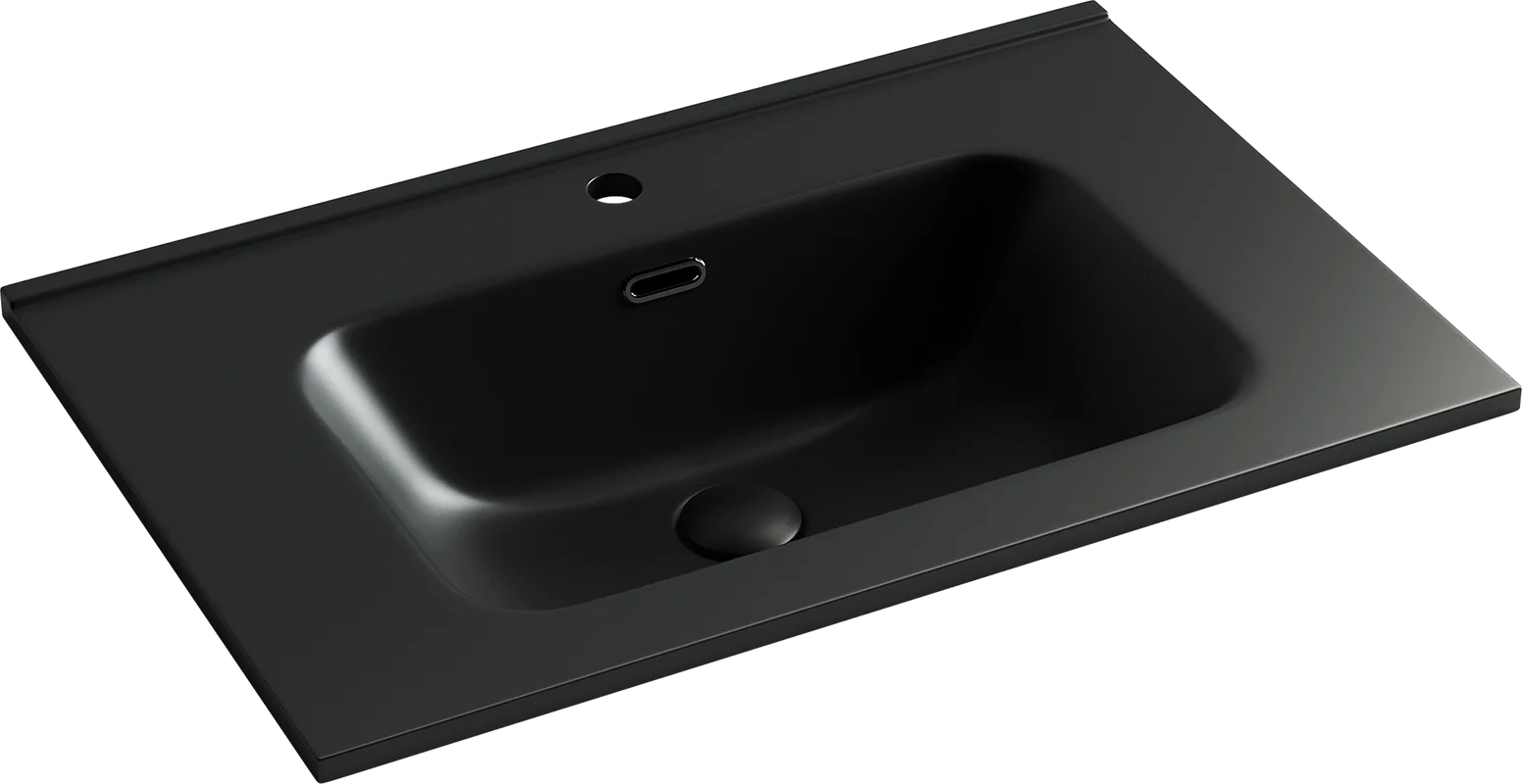 Раковина Ceramicanova Element CN7007MB встраиваемая, сверху, 71х46.5 см, черный матовый