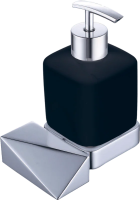 Дозатор для мыла Boheme New Venturo 10317-CR-B хром, черный