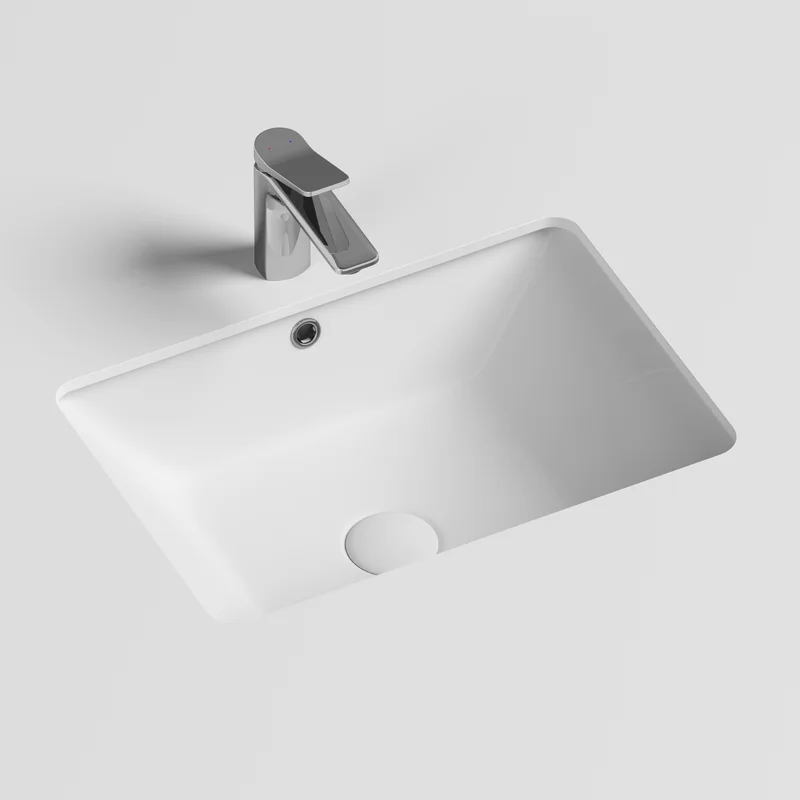 Раковина встраиваемая снизу 55 см Ceramicanova Element CN6045, цвет белый