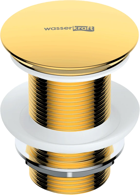 Донный клапан WasserKRAFT A248 клик клак, золото