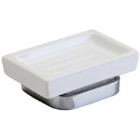 Мыльница Stil Haus Mizar MZ09(08-BI) настенная, хром/белый