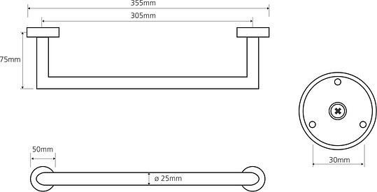 Поручень для ванны Bemeta Omega 104307611