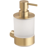 Дозатор для жидкого мыла Bemeta Zyra 174109010 200 мл, настенный, светлое золото матовый